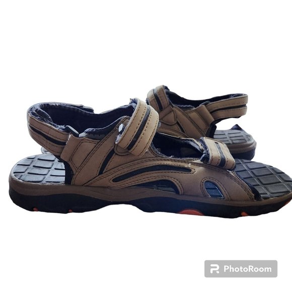 Ozark Trail Sandals Brown Size 11 Hobbs VI Hook And Loop Closure EUC - Picture 6 of 11